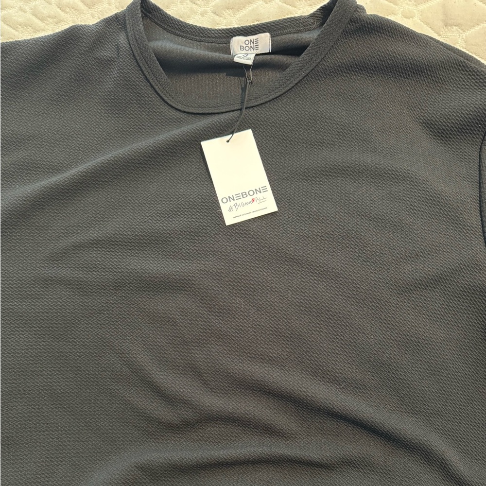 One Bone black shirt sleeve t shirt